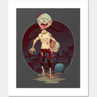 Walking Zombie Posters and Art